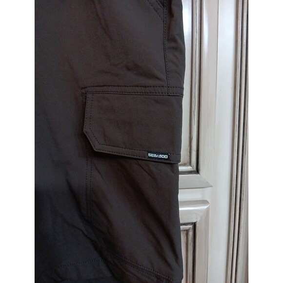 Men's Sea-Doo Adventure Cargo Shorts Large -  Brown - NEW‎ WITH TAGS! - Picture 2 of 6